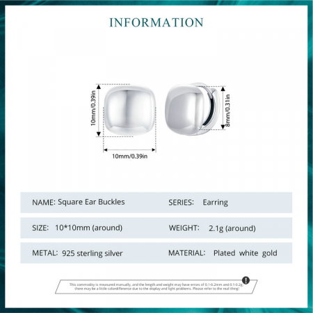 Cercei argint patrati [8]