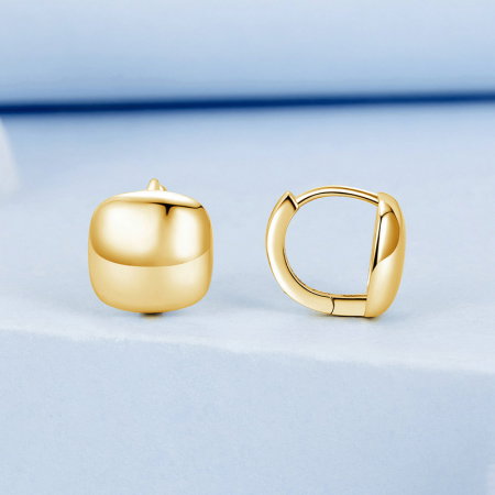 Cercei argint placati cu aur patrati [2]