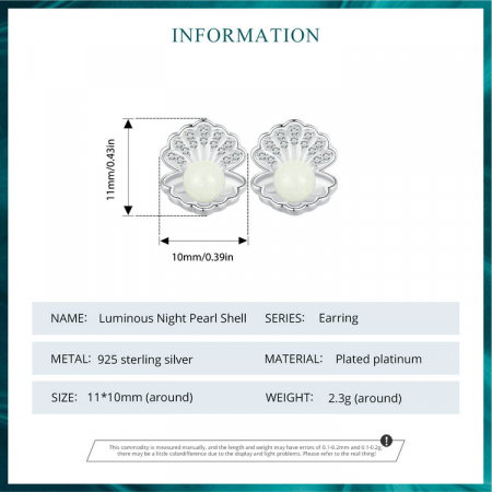 Cercei argint perle luminoase [10]