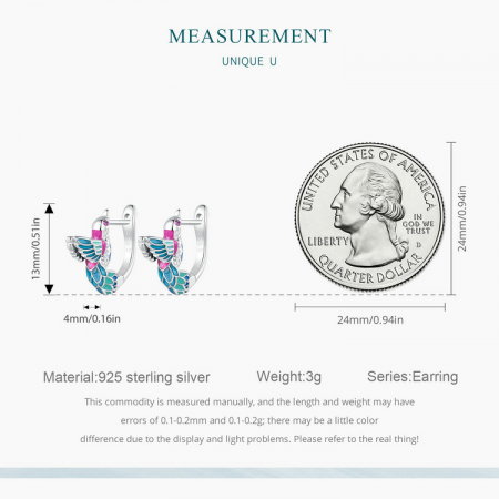 Cercei argint pescarus albastru [7]