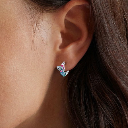 Cercei argint pescarus albastru [1]