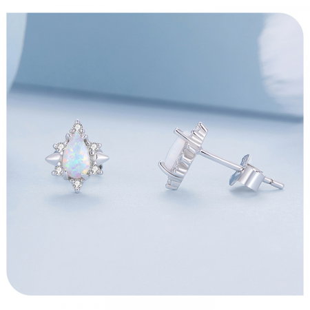 Cercei argint picatura de opal [8]