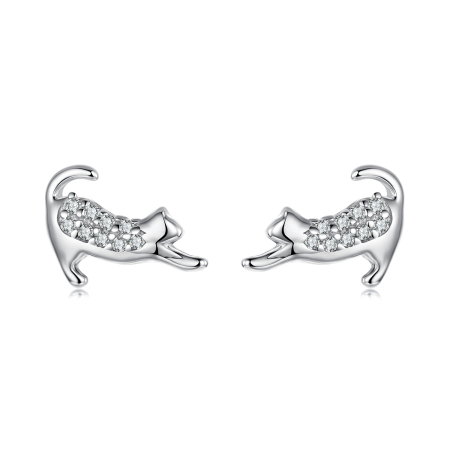 Cercei argint pisicute