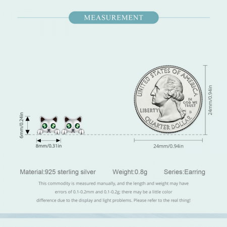 Cercei argint pisicute fosforescente [7]