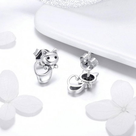 Cercei argint pisicute cu fundite [4]