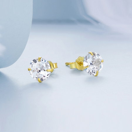 Cercei argint placati cu aur [3]