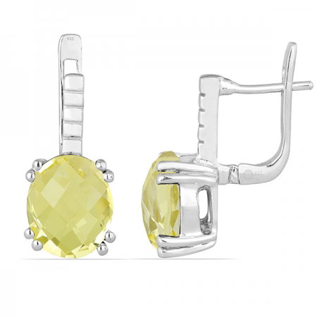 Cercei argint Princess, 925, cu topaz galben - EVA0003 [1]