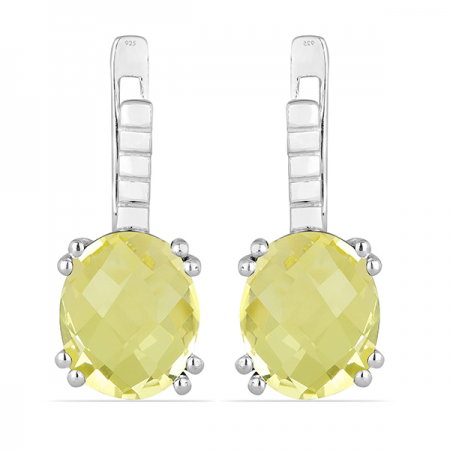 Cercei argint Princess, 925, cu topaz galben - EVA0003 [0]