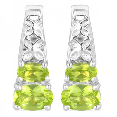 Cercei argint Raquel, 925, cu peridot - EVA0017 [0]