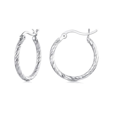 Cercei argint rasuciti