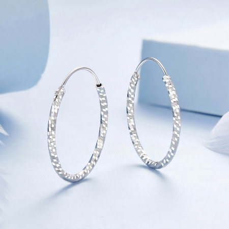 Cercei argint rasuciti Disco [4]