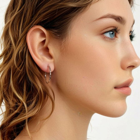 Cercei argint rasuciti Disco [6]