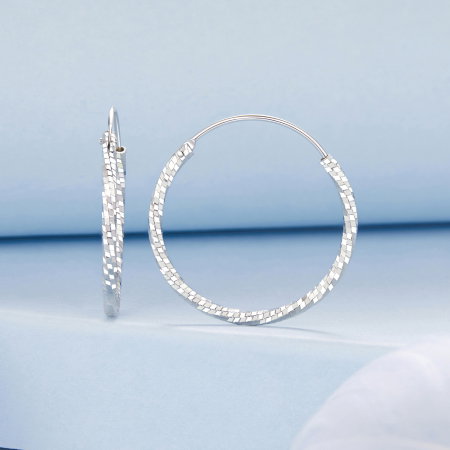 Cercei argint rasuciti Disco [2]