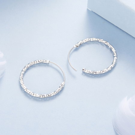 Cercei argint rasuciti Disco [6]