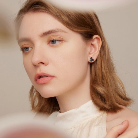 Cercei argint Romb si Trefla [6]