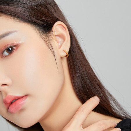 Cercel argint rotund [6]