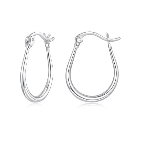 Cercei argint rotunzi