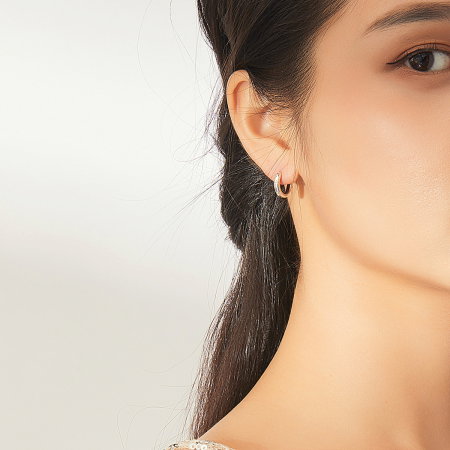 Cercei argint rotunzi cu stelute [5]