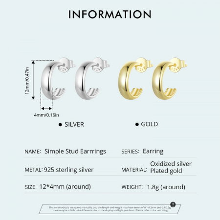 Cercei argint rotunzi [6]