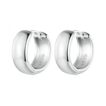 Cercei argint rotunzi