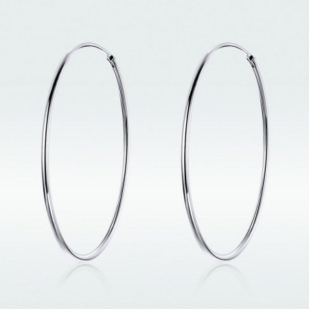 Cercei argint rotunzi cu diametrul de 4 cm [6]