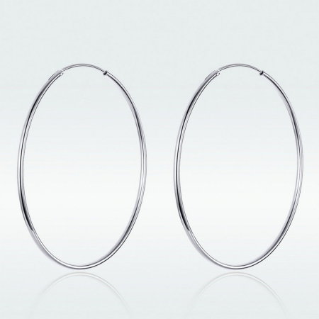 Cercei argint rotunzi cu diametrul de 5 cm [1]