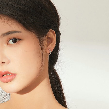 Cercei argint rotunzi cu infinit [1]