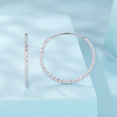 Cercei argint rotunzi cu model [3]