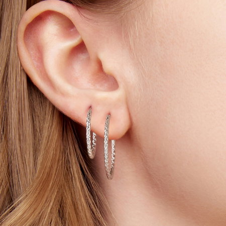 Cercei argint rotunzi cu model [2]