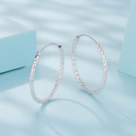 Cercei argint rotunzi cu model [4]