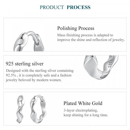 Cercei argint rotunzi cu valuri [7]