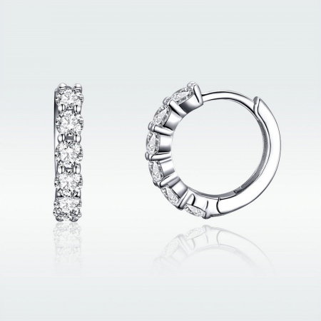 Cercei argint rotunzi cu zirconii [5]