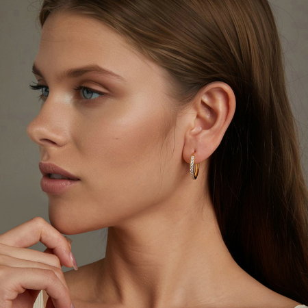 Cercei argint rotunzi cu zirconii [7]