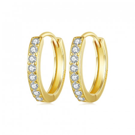 Cercei argint rotunzi cu zirconii [10]