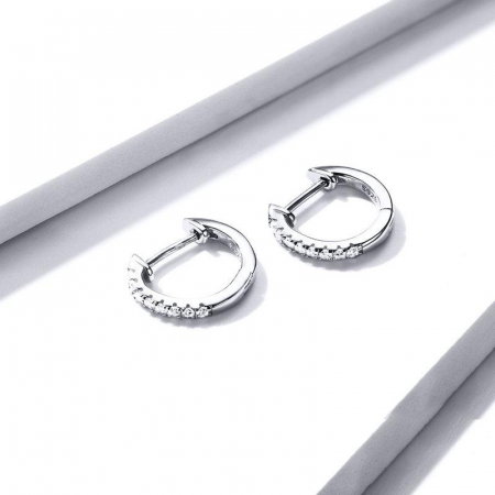 Cercei argint rotunzi cu zirconii placati cu rodiu [7]