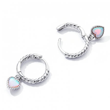 Cercei argint rotunzi inima de opal [2]