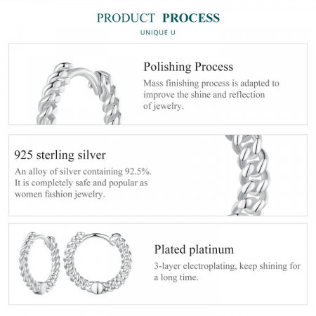 Cercei argint rotunzi lant [8]