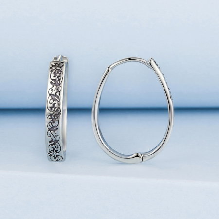 Cercei argint rotunzi model vintage [2]