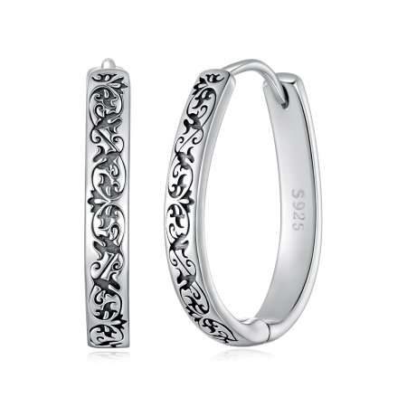 Cercei argint rotunzi model vintage