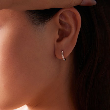 Cercei argint rotunzi rasuciti [6]