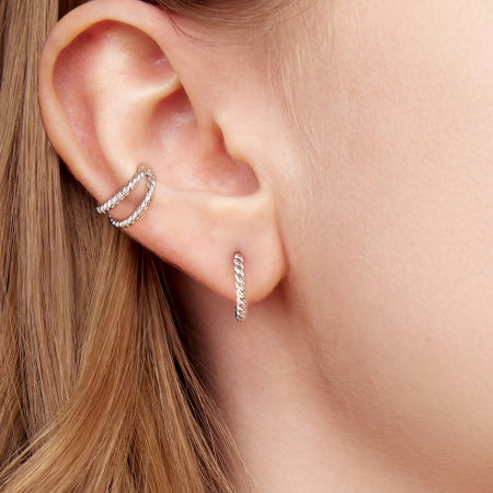 Cercei argint rotunzi rasuciti [7]