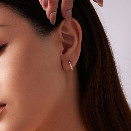 Cercei argint rotunzi rasuciti [3]