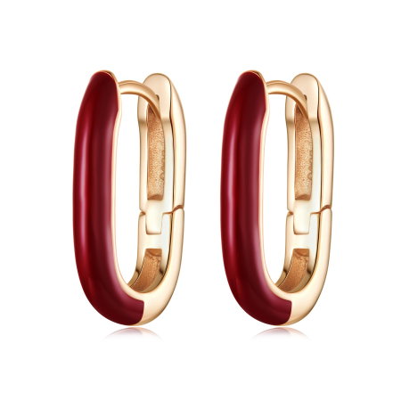 Cercei argint rotunzi Red