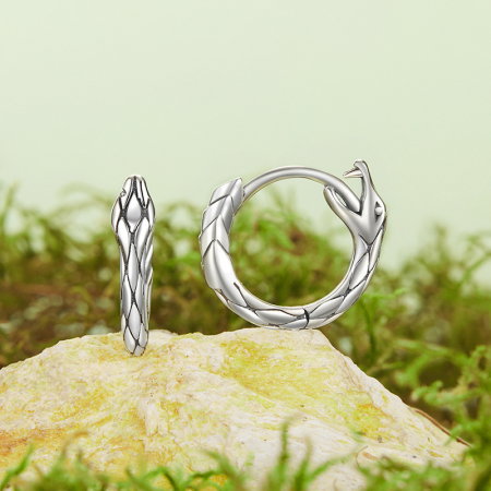 Cercei argint rotunzi sarpe [2]