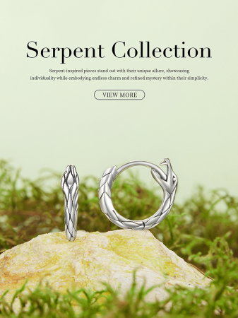 Cercei argint rotunzi sarpe [15]