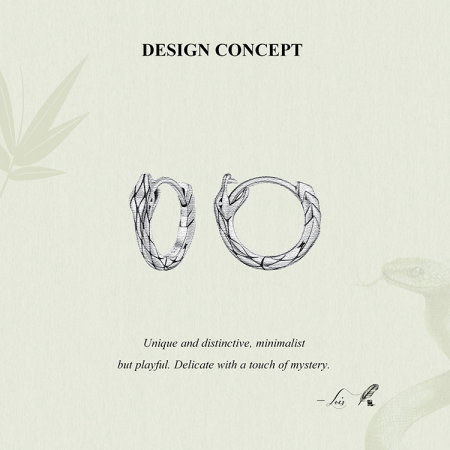 Cercei argint rotunzi sarpe [14]