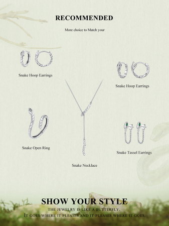 Cercei argint rotunzi sarpe [16]