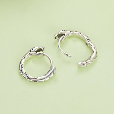 Cercei argint rotunzi sarpe [6]