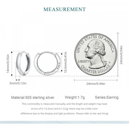 Cercei argint rotunzi simpli [11]