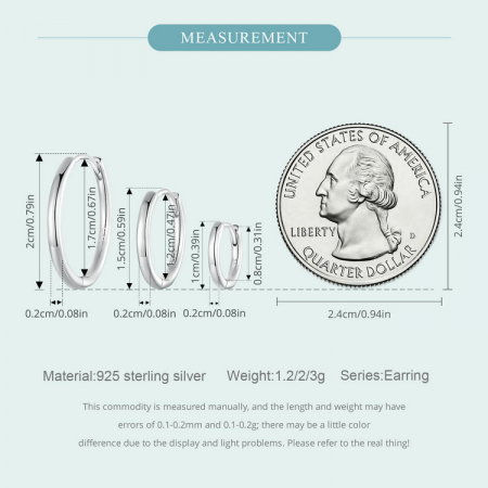 Cercei argint rotunzi simpli [10]